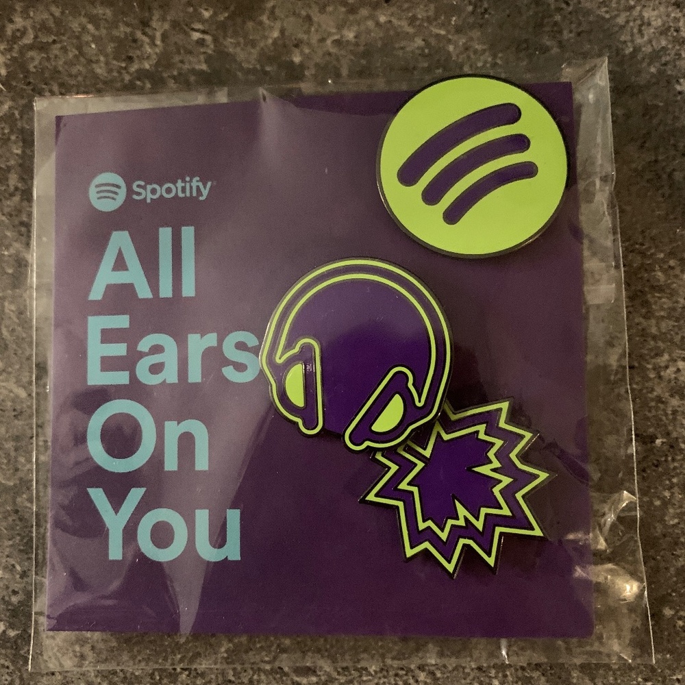 New Sealed Spotify Canada Exclusive enamel pins